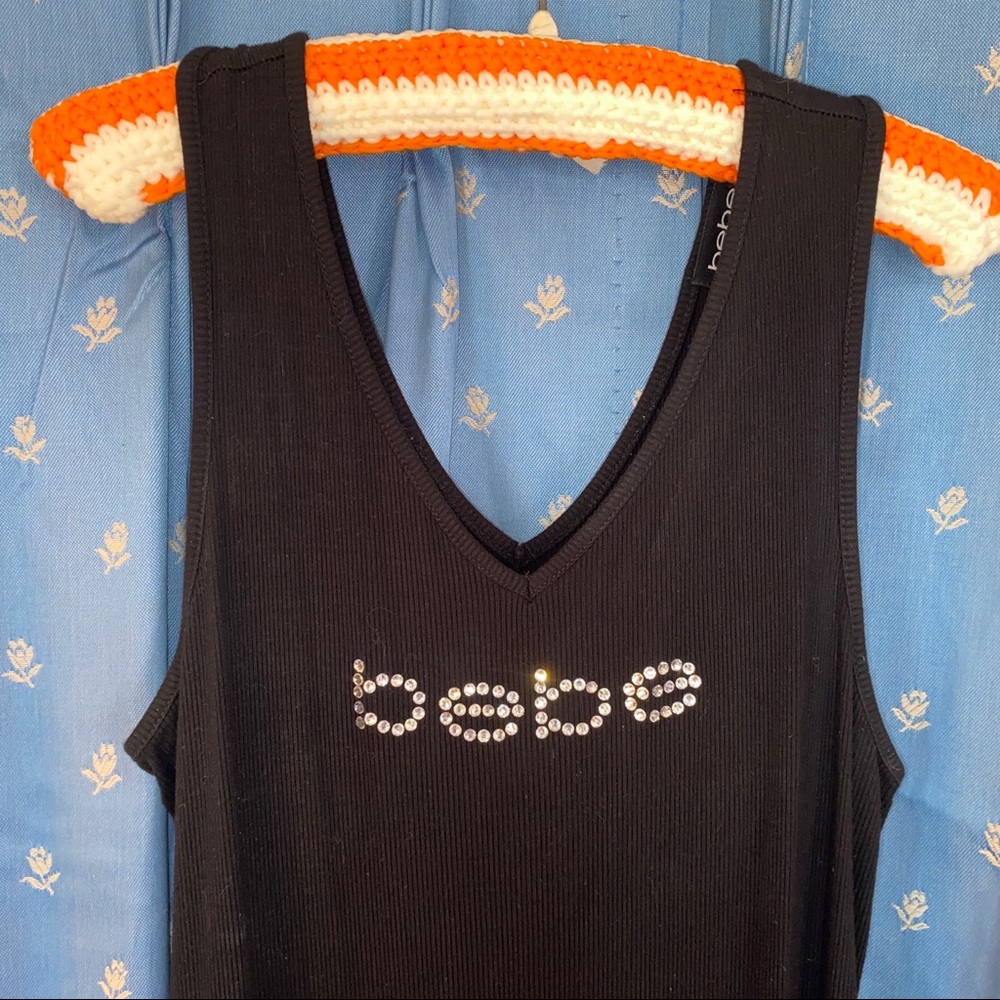 y2k rhinestone bebe dress size 12 / medium